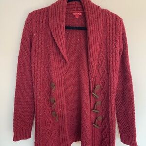 Merona Women's Deep Red Cardigan Sweater